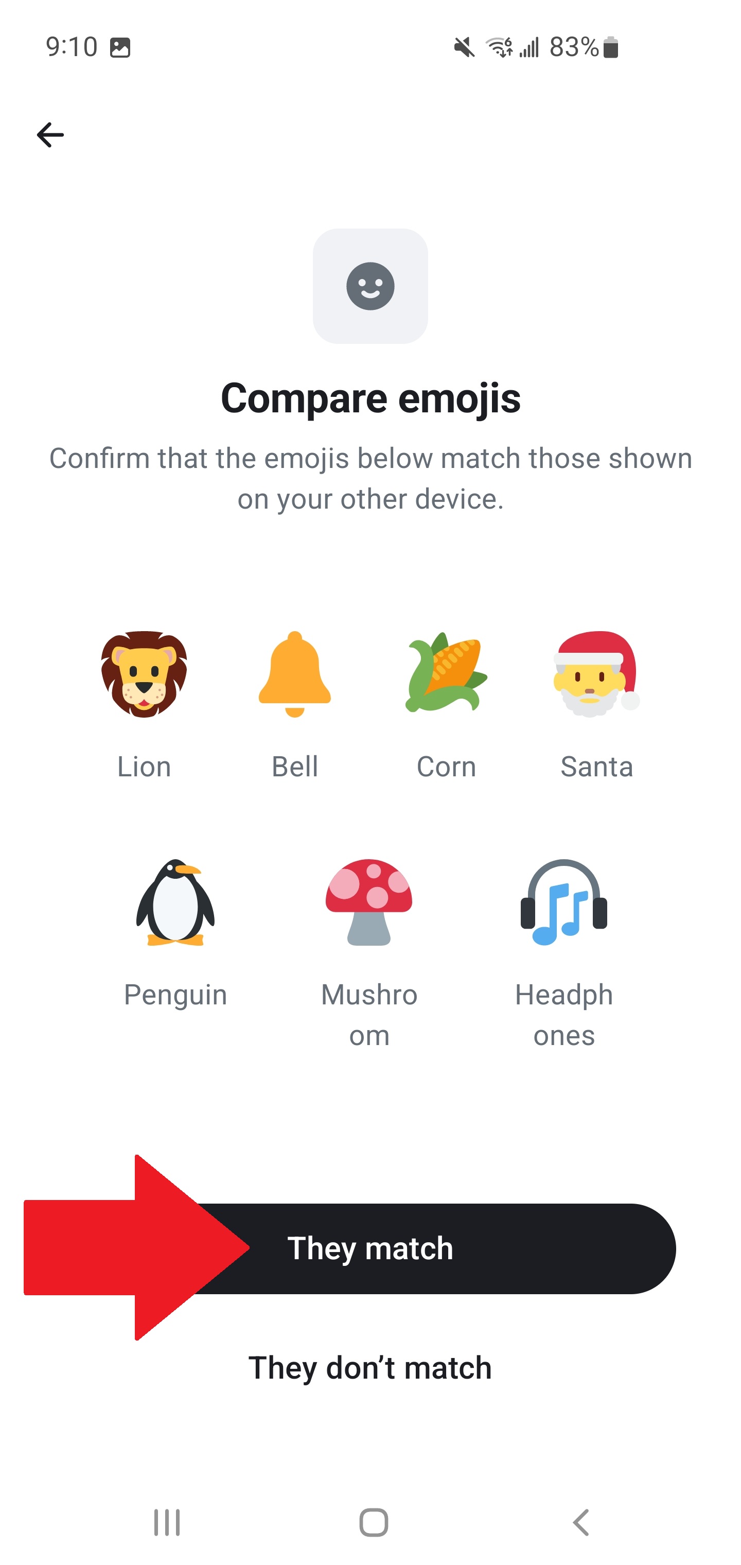 Emoji comparison between devices